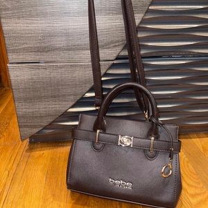 Bebe Chocolate Brown Mini Clutch